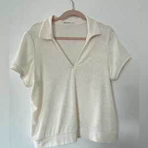 Vintage Terry Polo in Antique White